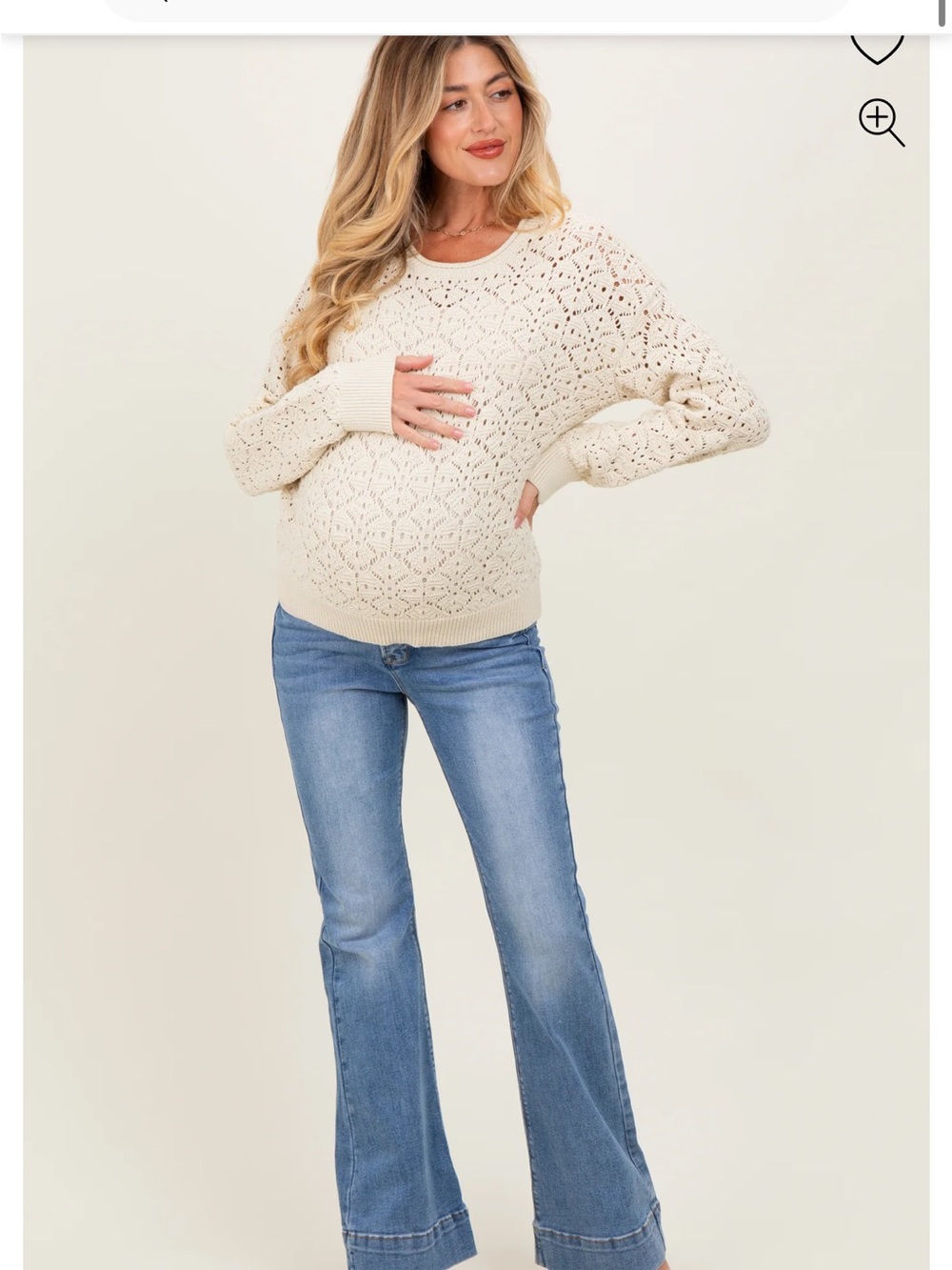 Pinkblush Light Blue Boot Cut Maternity Jeans